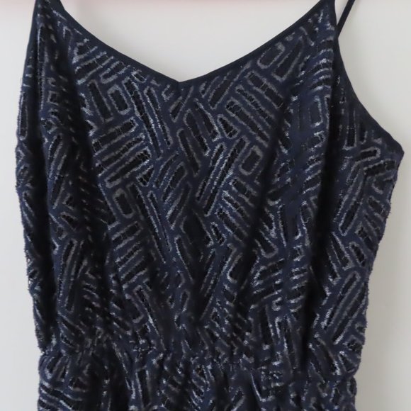 Lilly Pulitzer Navy Metallic Evening Floor Length Gown - Picture 5 of 9